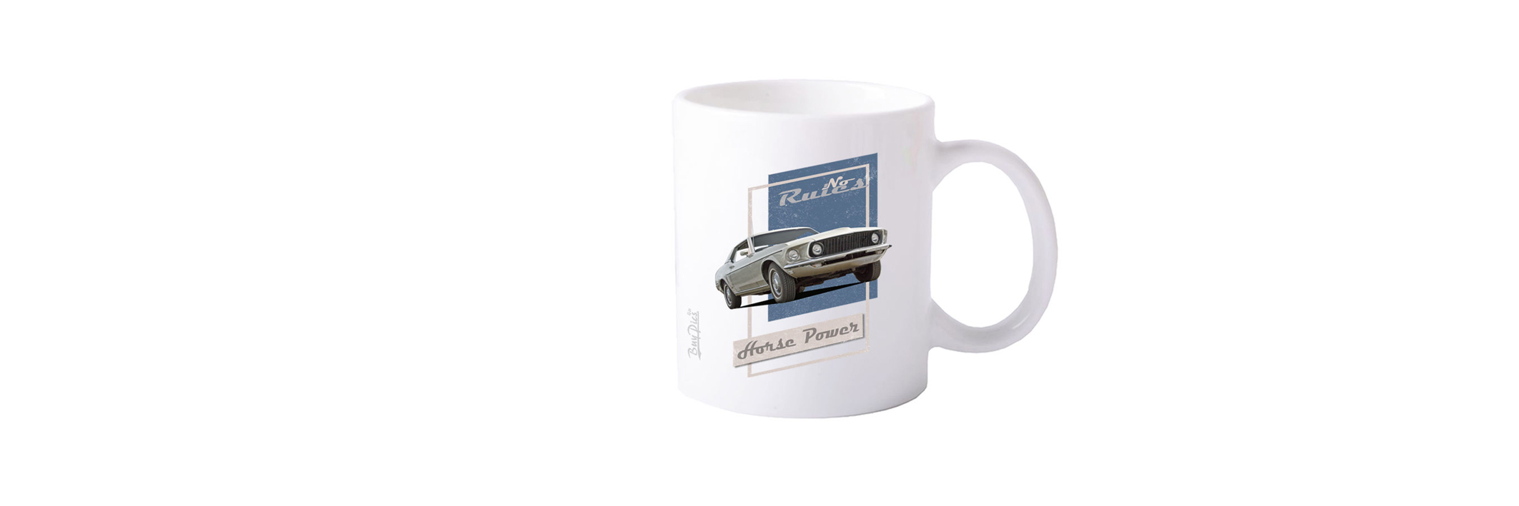 Keramiktasse Motive US-Cars (Musta)